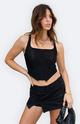 Naila Mesh Corset Top